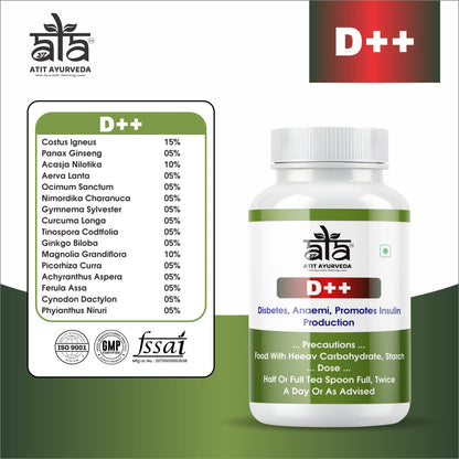 Ayurvedic D++ Diab Care Tablet All India